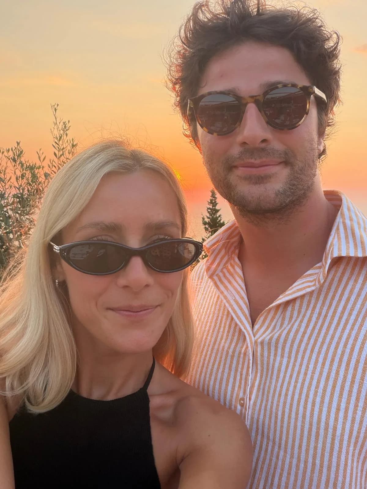 Louise et Victor au coucher du soleil
