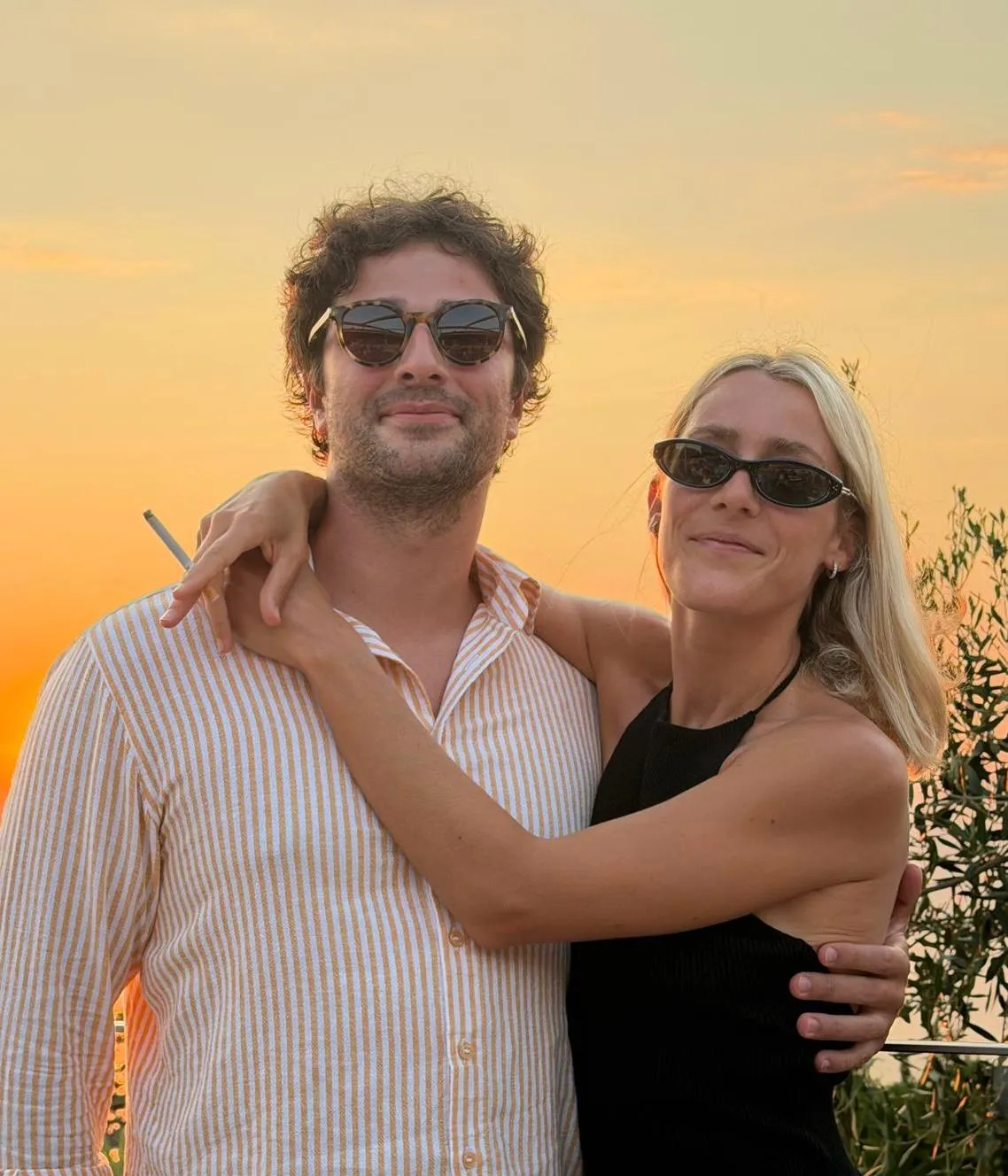 Louise et Victor au coucher du soleil
